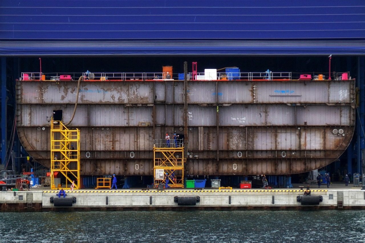 Суднобудівна верф Hanwha Philly Shipyard у Філадельфії, де будуватимуть десантний корабель для ВМС США.